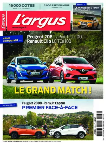 L'Argus - 14 Novembre 2019  [Magazines]