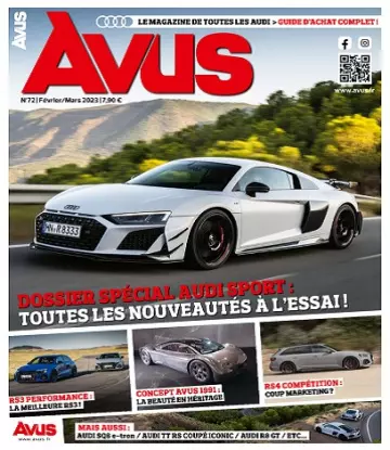Avus N°72 – Février-Mars 2023  [Magazines]