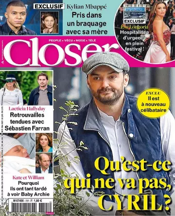 Closer N°727 Du 17 au 23 Mai 2019  [Magazines]