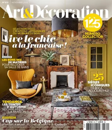 Art et Décoration N°572 – Novembre 2022  [Magazines]