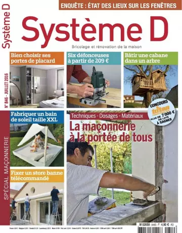 Système D N°846 – La Maçonnerie à La Portée de Tous [Magazines]