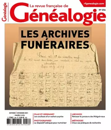 La Revue Française De Généalogie N°256 – Octobre-Novembre 2021 [Magazines]