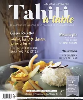 Tahiti à Table N°15 – Octobre-Décembre 2020 [Magazines]