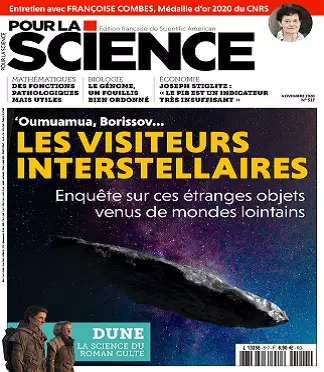 Pour La Science N°517 – Novembre 2020 [Magazines]