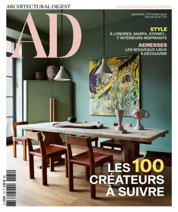 AD Architectural Digest N°170 – Janvier-Février 2022  [Magazines]