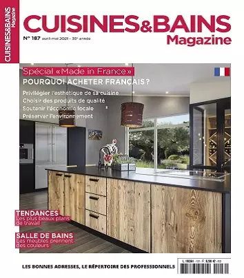Cuisines et Bains Magazine N°187 – Avril-Mai 2021 [Magazines]
