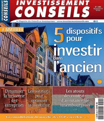 Investissement Conseils N°854 – Septembre 2022  [Magazines]