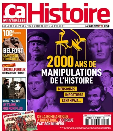 Ça M’Intéresse Histoire N°72 – Mai-Juin 2022  [Magazines]