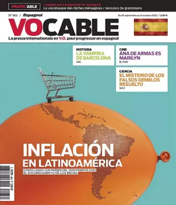 Vocable Espagnol N°863 Du 15 Septembre 2022 [Magazines]
