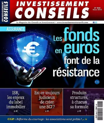 Investissement Conseils N°849 – Mars 2022  [Magazines]