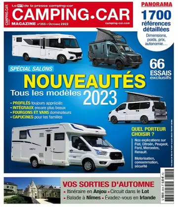 Camping-Car Magazine N°355 – Octobre 2022 [Magazines]