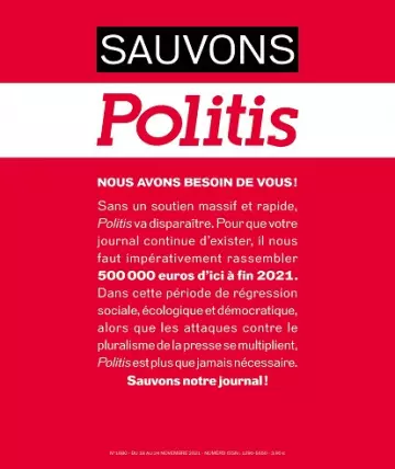 Politis N°1680 Du 18 au 24 Novembre 2021  [Magazines]