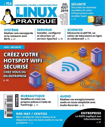 Linux Pratique N°114 – Juillet-Août 2019  [Magazines]
