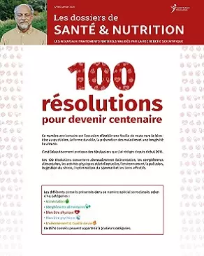 Les Dossiers de Santé et Nutrition N°100 – Janvier 2020 [Magazines]