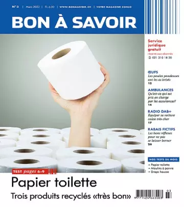 Bon à Savoir N°3 – Mars 2022 [Magazines]
