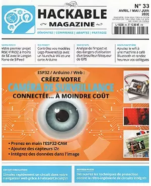 Hackable Magazine N°33 – Avril-Juin 2020 [Magazines]