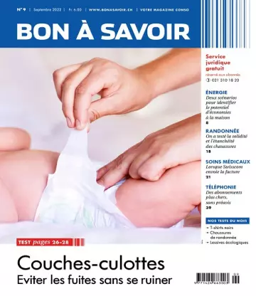 Bon à Savoir N°9 – Septembre 2022 [Magazines]