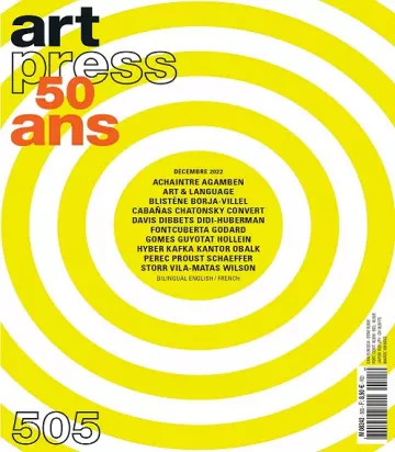 Art Press N°505 – Décembre 2022 [Magazines]