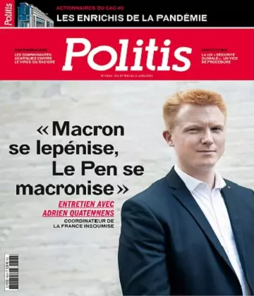 Politis N°1655 Du 27 Mai 2021  [Magazines]