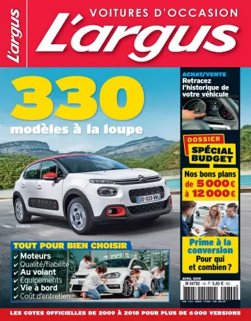 L’Argus Voitures d’Occasion N°19 – Avril 2019 [Magazines]