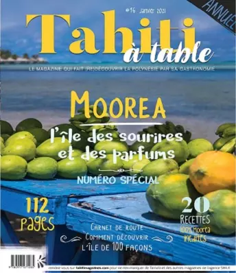 Tahiti à Table N°16 – Janvier 2021 [Magazines]