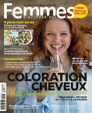 Femmes D’Aujourd’hui N°14 Du 2 Avril 2020 [Magazines]