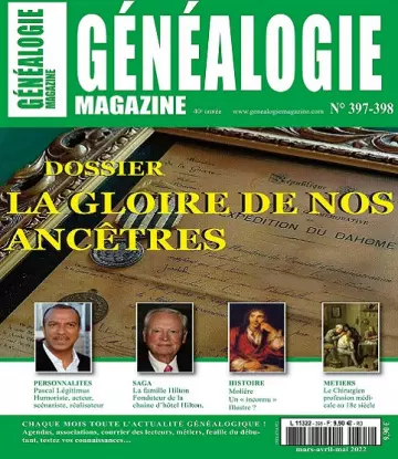 Généalogie N°397-398 – Mars-Mai 2022 [Magazines]