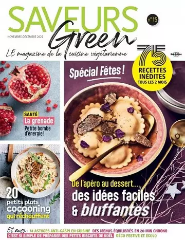 Saveurs Green N°15 – Novembre-Décembre 2022  [Magazines]