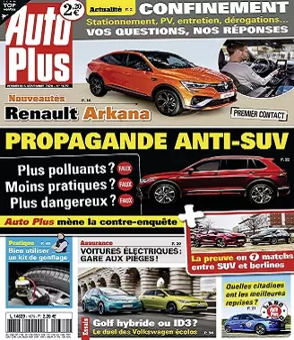 Auto Plus N°1679 Du 6 au 12 Novembre 2020  [Magazines]