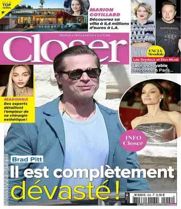 Closer N°906 Du 21 au 27 Octobre 2022  [Magazines]