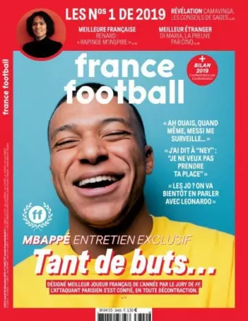 France Football - 24 Décembre 2019  [Magazines]