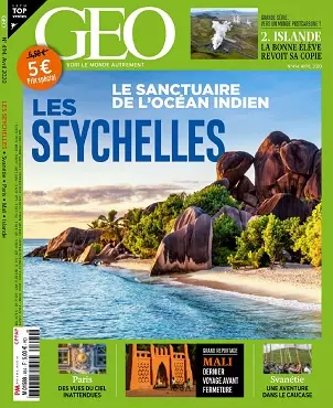 Geo N°494 – Avril 2020  [Magazines]