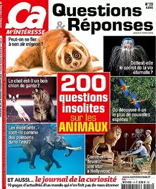 Ça M’Intéresse Questions et Réponses N°29 – Janvier-Mars 2020 [Magazines]