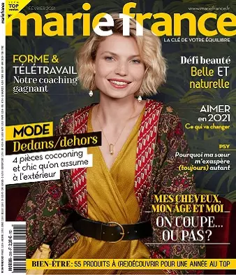 Marie France N°299 – Février 2021 [Magazines]