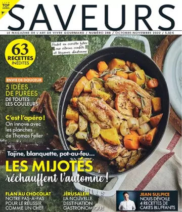 Saveurs N°288 – Octobre-Novembre 2022  [Magazines]