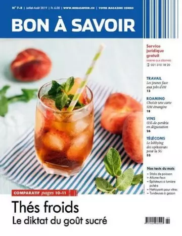 BON À SAVOIR-JUILLET-AOUT 2019 [Magazines]