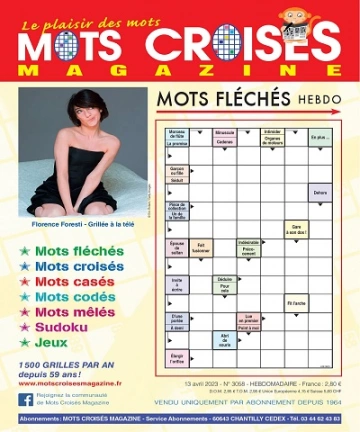 Mots Croisés Magazine N°3058 Du 13 Avril 2023  [Magazines]