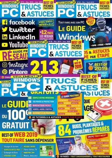Windows PC - Trucs & Astuces - Année 2019 complète [Magazines]