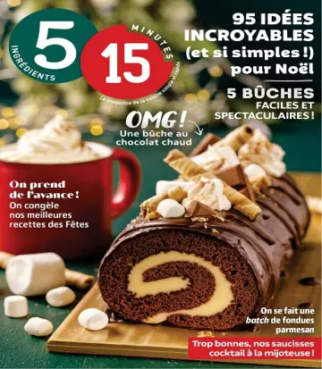 5 ingrédients 15 minutes – Décembre 2022  [Magazines]