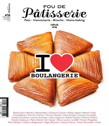 Fou De Pâtisserie Hors Série N°16 – Octobre-Décembre 2022  [Magazines]