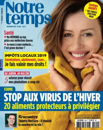 Notre Temps N°599 - Novembre 2019 [Magazines]