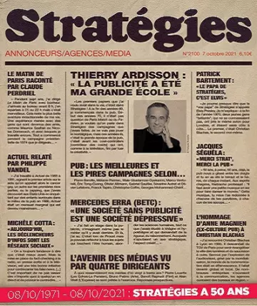 Stratégies N°2100 Du 7 au 13 Octobre 2021  [Magazines]