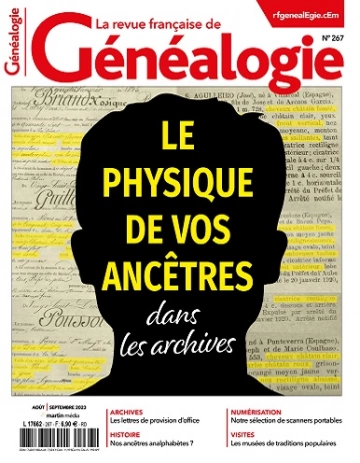 La Revue Française De Généalogie N°267 – Août-Septembre 2023 [Magazines]