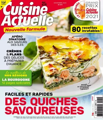 Cuisine Actuelle N°370 – Novembre 2021 [Magazines]