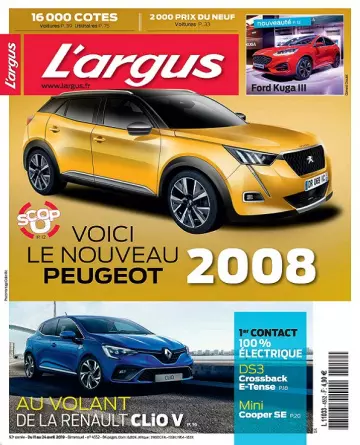 L’Argus N°4552 Du 11 au 24 Avril 2019  [Magazines]