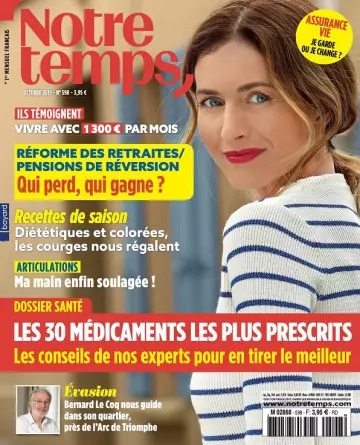 Notre Temps N°598 – Octobre 2019 [Magazines]