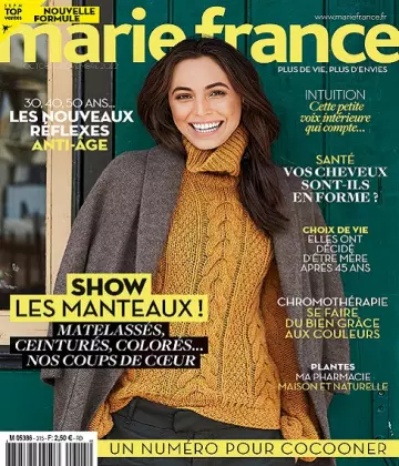 Marie France N°315 – Octobre-Novembre 2022 [Magazines]