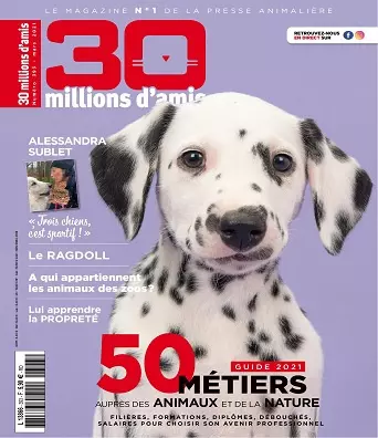 30 Millions d’Amis N°393 – Mars 2021  [Magazines]