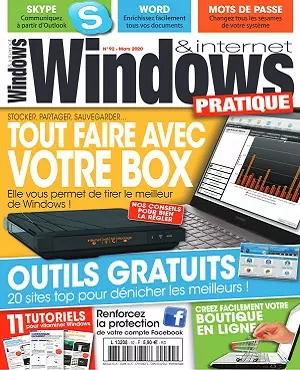 Windows et Internet Pratique N°92 – Mars 2020 [Magazines]