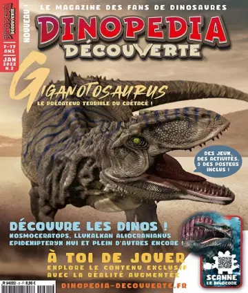 Dinopédia Découverte N°2 – Janvier 2022 [Magazines]